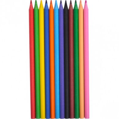 Детские эластичные карандаши для рисования CR888-T, 12 цветов в тубусе 21302138 фото