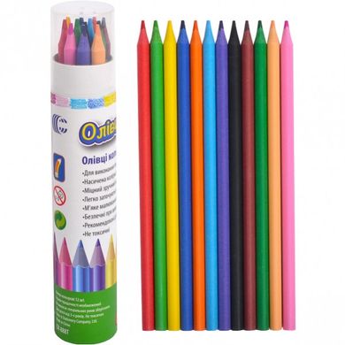 Детские эластичные карандаши для рисования CR888-T, 12 цветов в тубусе 21302138 фото