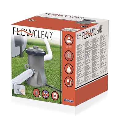 58383 Фильтр-насос для бассейнов Flowclear 2006L/530gal Filter Pump 20501198 фото