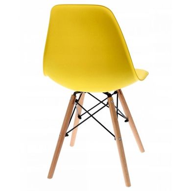 Крісло для кухні на ніжках Bonro В-173 Full Kd жовте (2шт) 7000666 фото