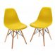 Крісло для кухні на ніжках Bonro В-173 Full Kd жовте (2шт) 7000666 фото 2