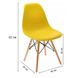 Крісло для кухні на ніжках Bonro В-173 Full Kd жовте (2шт) 7000666 фото 14