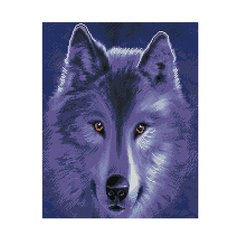 Алмазная мозаика. Strateg FA20174 "Волчица в лунном свете" 40х50 см 21304612 фото