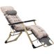 Шезлонг кресло садовый, туристический Bonro B-02 серый + подушка 7000701 фото 1