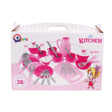 Детский Кухонный набор посуды №4 ТехноК 3275TXK, 38 предметов 21300949 фото