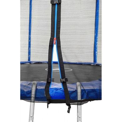 Батут Atleto 312 см с двойными ногами с сеткой синий (2 места) 7000180 фото