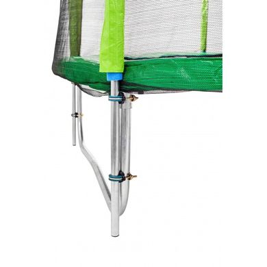 Батут Atleto 183 см с двойными ногами с сеткой + стремянка зеленый 7000170 фото