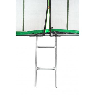 Батут Atleto 374 см с двойными ногами с сеткой зеленый (2 места) 7000168 фото