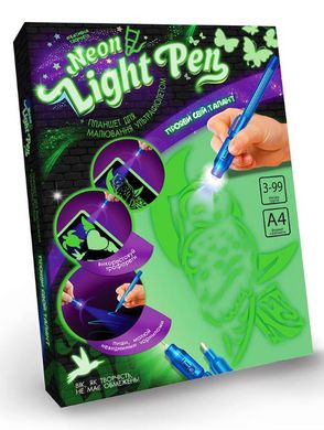 Набор для рисования ультрафиолетом Neon Light Pen NLP-01 с трафаретами 21306917 фото