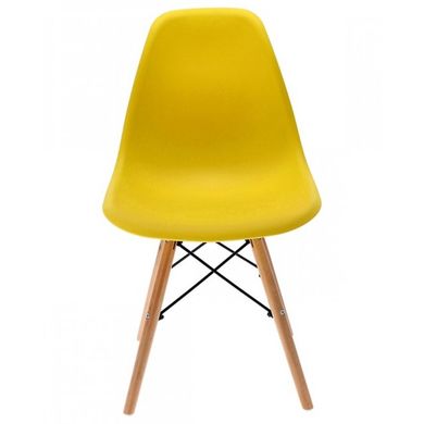 Кресло для кухни на ножках Bonro В-173 Full Kd желтое (4шт) 7000679 фото