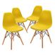 Крісло для кухні на ніжках Bonro В-173 Full Kd жовте (4шт) 7000679 фото 2