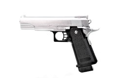 G6S Страйкбольный пистолет Galaxy Colt M1911 hi-capa с кобурой металл сильвер 20500951 фото