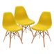 Крісло для кухні на ніжках Bonro В-173 Full Kd жовте (3шт) 7000680 фото 15