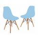 Кресло для кухни на ножках Bonro В-173 FULL KD голубое (2шт) 7000564 фото 1