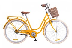 Велосипед 28 Dorozhnik RETRO 14G рама-19 St оранжевый (м) с багажником зад St, с крылом St, с корзиной Pl 2018 1890442 фото