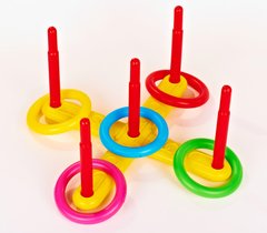 Детский игровой набор Кольцеброс 10140 с 5ю кольцами 21301708 фото