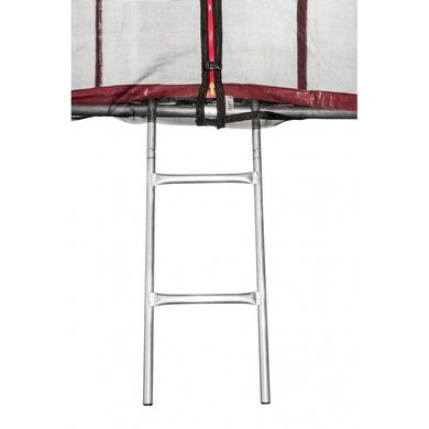 Батут Atleto 374 см с двойными ногами с сеткой красный (2 места) 7000167 фото