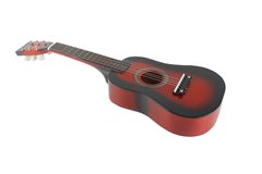Іграшкова гітара з медіатором M 1 369 дерев'яна (Червоний) 21304731 фото