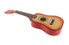Іграшкова гітара з медіатором M 1 369 дерев'яна (Помаранчевий) 21304732 фото