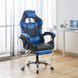 Кресло геймерское Bonro BN-810 синее с подставкой для ног 7000552 фото 2
