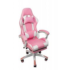 Кресло геймерское Bonro B-870 розовое с подставкой для ног 7000067 фото