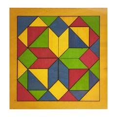 Детская мозаика "Геометрика" 172401 деревянная (Желтый) 21304602 фото