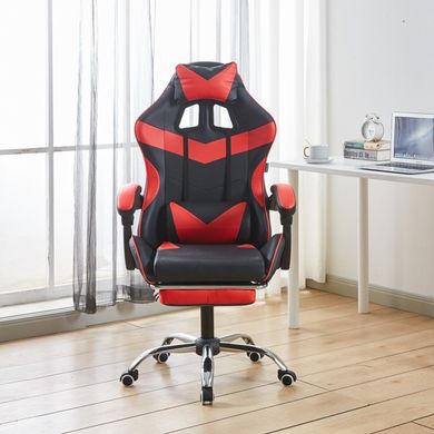 Кресло геймерское Bonro BN-810 красное с подставкой для ног 7000561 фото