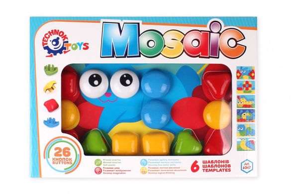 Развивающая игрушка Мозаика 6047TXK, 26 деталей 21304589 фото
