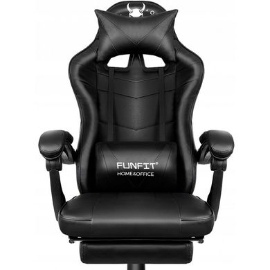 Крісло геймерське FunFit Game On RX4 чорне 7000071 фото