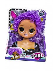 Іграшкова лялька для зачісок та макіяжу LOL LK1071, 4 види (Фіолетове волосся) 21303944 фото