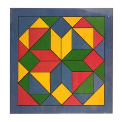 Детская мозаика "Геометрика" 172401 деревянная (Синий) 21304603 фото