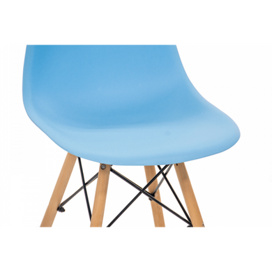 Кресло для кухни на ножках Bonro В-173 FULL KD голубое 7000429 фото