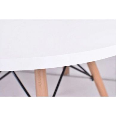 Стол обеденный круглый 60 см Bonro Вn-957 белый. 7000659 фото