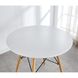 Стол обеденный круглый 60 см Bonro Вn-957 белый. 7000659 фото 9