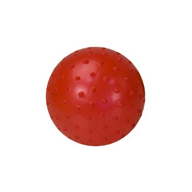 Мяч антистресс MB0105 с шипами, резиновый 16см (Красный) 21306798 фото