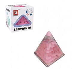 Головоломка Пирамидка лабиринт F-3 пластиковая (Розовый) 21300179 фото