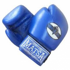 Перчатки боксерские кожаные, Размер 12 oz, Цвет: синий Combat Budo 580222 фото