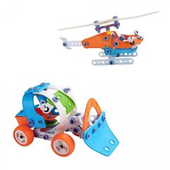 Конструктор детский Build&Play "Булдозер + Вертолет" HANYE J-101B, 117 элемента 21303599 фото