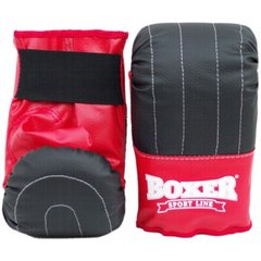 Перчатки Тренировочные BOXER (кожвинил 0.6мм,нап.-поролон) красные (код УКТЗЕД 9506) 1950050 фото