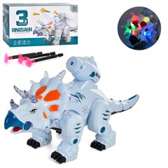 Интерактивная игрушка Динозавр 5688-28 Стреляет присосками (Голубой) 21302029 фото