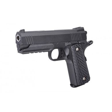 Страйкбольний пістолет "Colt 1911 Rail" Galaxy G25 метал чорний 21301079 фото