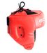 Шлем боксерский 1 (XL) открыт красный, кожзам 1640332 фото 3