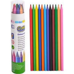 Дитячі еластичні олівці для малювання CR888-T, 12 кольорів в тубусі 21302138 фото