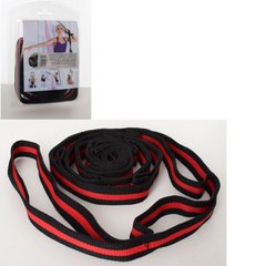 Лента-эспандер для йоги MS 2810, 202 см лента (Красный) 21307867 фото