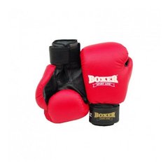 Перчатки боксерские BOXER 12 oz (кожа 0.8-1.0мм,нап.-пенопоролон) красные (код УКТЗЕД 9506) 1950059 фото