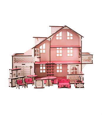Дитячий ляльковий будинок В010 з гаражем 21300738 фото