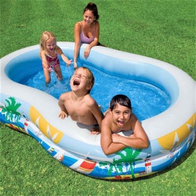 Дитячий надувний басейн Intex 56490 «райська лагуна» 20501196 фото