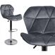 Барный стул со спинкой Bonro Bn-087 велюр серый 7000613 фото 9