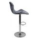 Барный стул со спинкой Bonro Bn-087 велюр серый 7000613 фото 11
