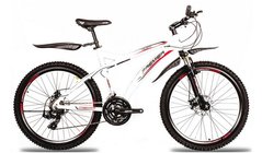 Велосипед алюмінієвий Premier Galaxy Disc 19 білий з чорн-червоним 1080056 фото